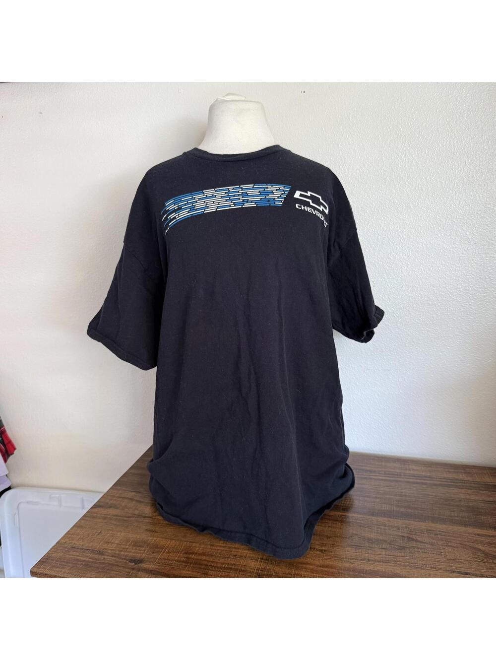 Gildan Black Chevrolet Graphic T-Shirt Size XL
